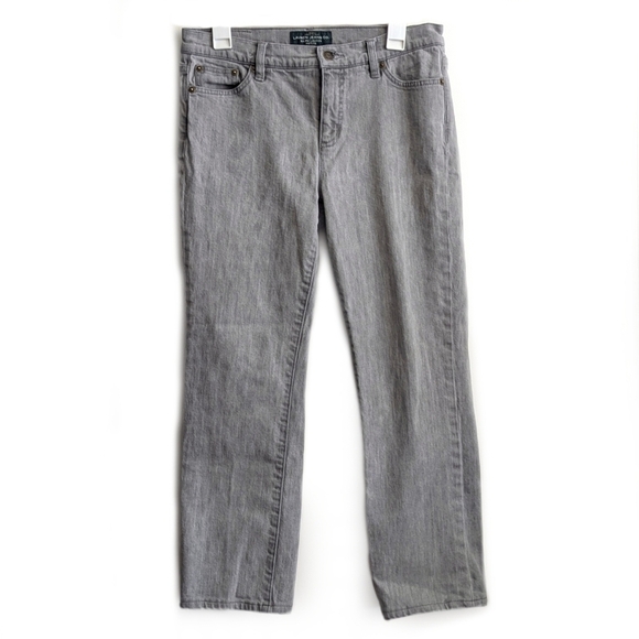 Lauren Ralph Lauren Denim - Lauren Ralph Lauren Grey Classic Straight Jeans